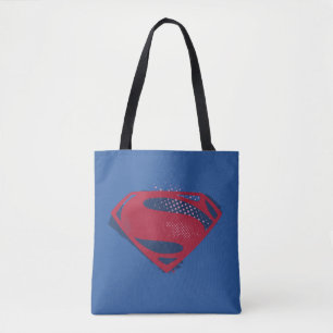 Tote Bag Ligue de la justice Symbole Superman de brosse et