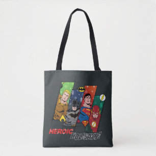 Tote Bag Ligue de la Justice "Vacances héroïques !"