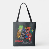 Tote Bag Ligue de la Justice "Vacances héroïques !" (Dos)
