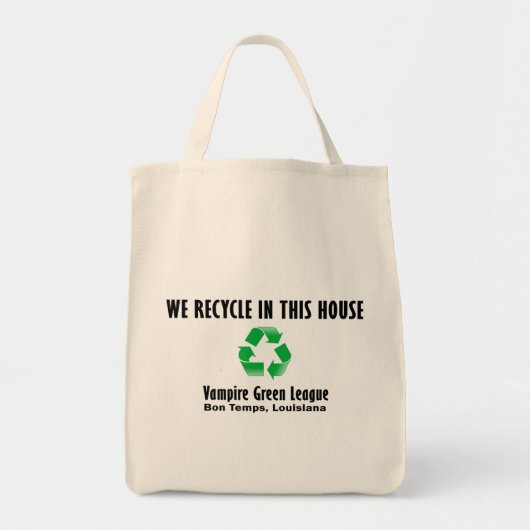 Tote Bag Ligue verte de vampire - nous réutilisons (Devant)