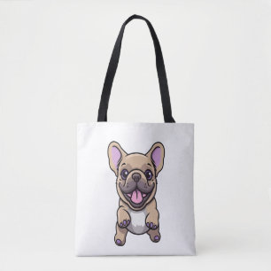Tote Bag Lilac French Bulldog 9