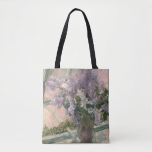 Tote Bag Lilacs dans la fenêtre par Mary Cassatt Peintre am