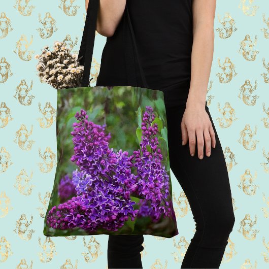 Tote Bag Lilacs pourpres le jour du printemps