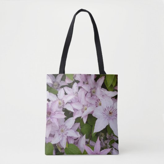 Tote Bag lilas, clematis, belle, fleur, fleur lilas, (Devant)