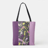 Tote Bag Lilas et Aubergine Chic (Dos)