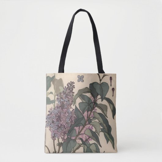 Tote Bag Lilas par Eugène Grasset (Devant)