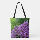 Tote Bag Lilas violet romantique élégant violet photo flora (Dos)