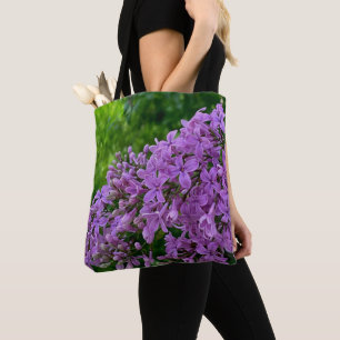 Tote Bag Lilas violet romantique élégant violet photo flora