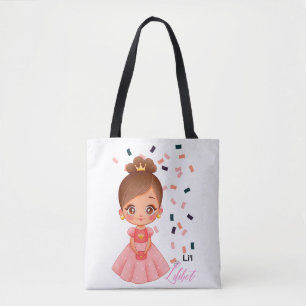 Tote Bag Lilibet Nommé Peach Princess Dons pour filles