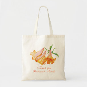 Tote Bag Lily bell art mariage briquet nom de la femme de m