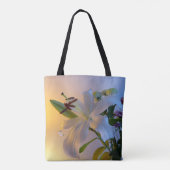 Tote Bag Lily blanche, fleur. (Dos)