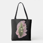 Tote Bag Lily de la Vallée du Bonheur Style aquarelle (Dos)