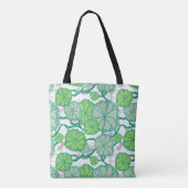 Tote Bag Lily Pad Koi Pond Motif (Dos)