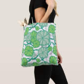 Tote Bag Lily Pad Koi Pond Motif (De près)