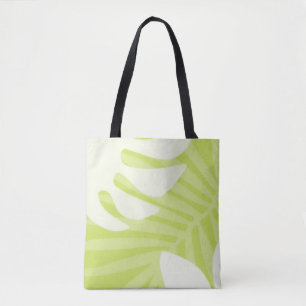 Tote Bag Lime Green Palm Feuilles Fourre-tout