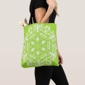 Tote Bag Lime Mandala (De près)