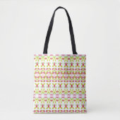 Tote Bag Lime vert et rose (Devant)