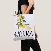 Tote Bag LIMONCELLO NOM PERSONNALISÉ Fourre-tout (De près)