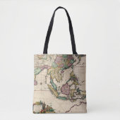 Tote Bag L'Inde et la Ceylan vers l'Australie (Devant)