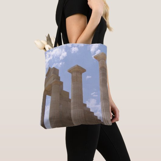 Tote Bag Lindos Acropolis Rhodes Grèce (De près)