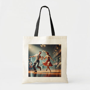 Tote Bag Lindy Hop Dancing Couple