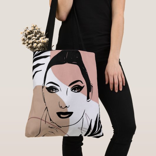 Tote Bag LIne Art Boho (De près)