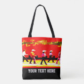 Tote Bag Line Dancing Western Group Red (VOTRE TEXTE) (Dos)