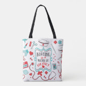 Tote Bag L'infirmière est l'oeuvre du coeur (Dos)