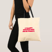 Tote Bag L'influence d'un enseignant dure pour toute l'éter (Devant (produit))
