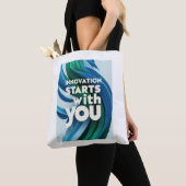Tote Bag L'innovation commence avec vous option 2 (De près)