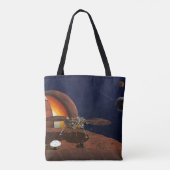 Tote Bag L'interprétation de l'artiste de la Lander de visi (Dos)