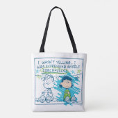 Tote Bag Linus & Lucy "Je ne hurlais pas..." (Dos)