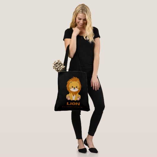 Tote Bag Lion (Sur le modèle)