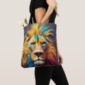 Tote Bag Lion Animal Discovery Aventure Nature Planète (De près)
