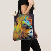 Tote Bag Lion Animal Discovery Aventure Nature Planète (De près)