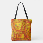 Tote Bag Lion aquarelle à motifs (Dos)