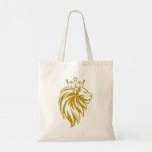 Tote Bag Lion Avec Couronne - Style Or 2 (Dos)