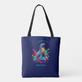 Tote Bag Lion de mer coloré (Dos)