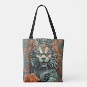 Tote Bag Lion de sagesse de la grippe (Dos)