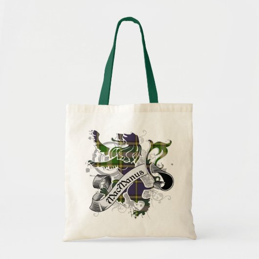 Tote Bag Lion de tartan de MacManus (Devant)