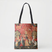 Tote Bag Lion D'ENFANCE ET D'UNICORN, Fleurs D'Imaginaires, (Devant)