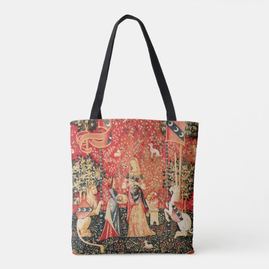 Tote Bag Lion D'ENFANCE ET D'UNICORN, Fleurs D'Imaginaires, (Dos)
