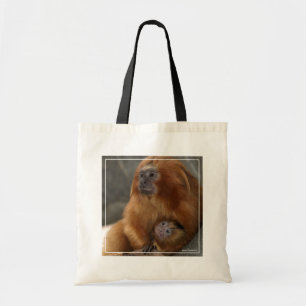 Tote Bag Lion d'or Tamarin avec bébé