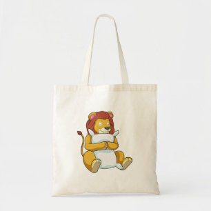 Tote Bag Lion dormant avec Coussin