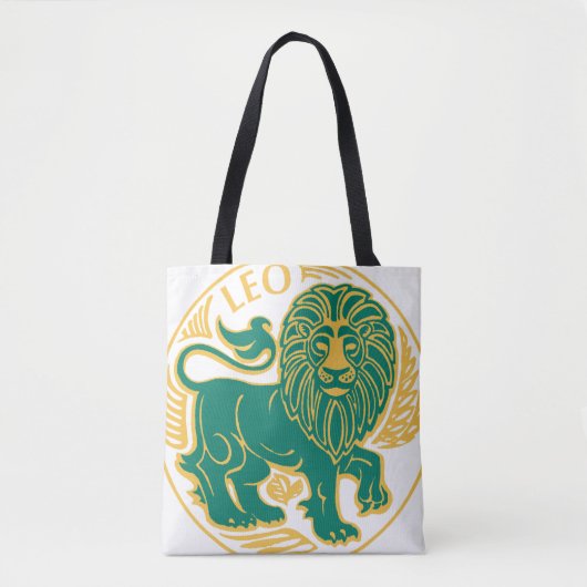 Tote Bag Lion du zodiaque sur un (Devant)