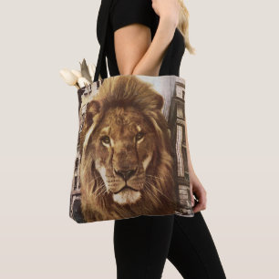 Tote Bag lion en ville