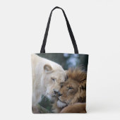 Tote Bag Lion et lionne (Dos)