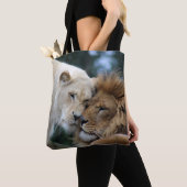 Tote Bag Lion et lionne (De près)