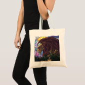 Tote Bag Lion et petits (Devant (produit))
