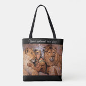 Tote Bag Lion Lioness Jungle Goddess (Dos)